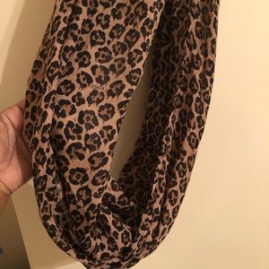 Leopard print Coach infinity scarf